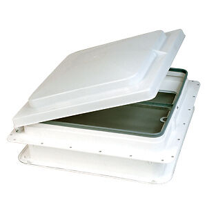 Hengs J291RWH Replacement 14 Inch x 14 Inch White RV Roof Vent Lid For Old Style Jensen RV Vents